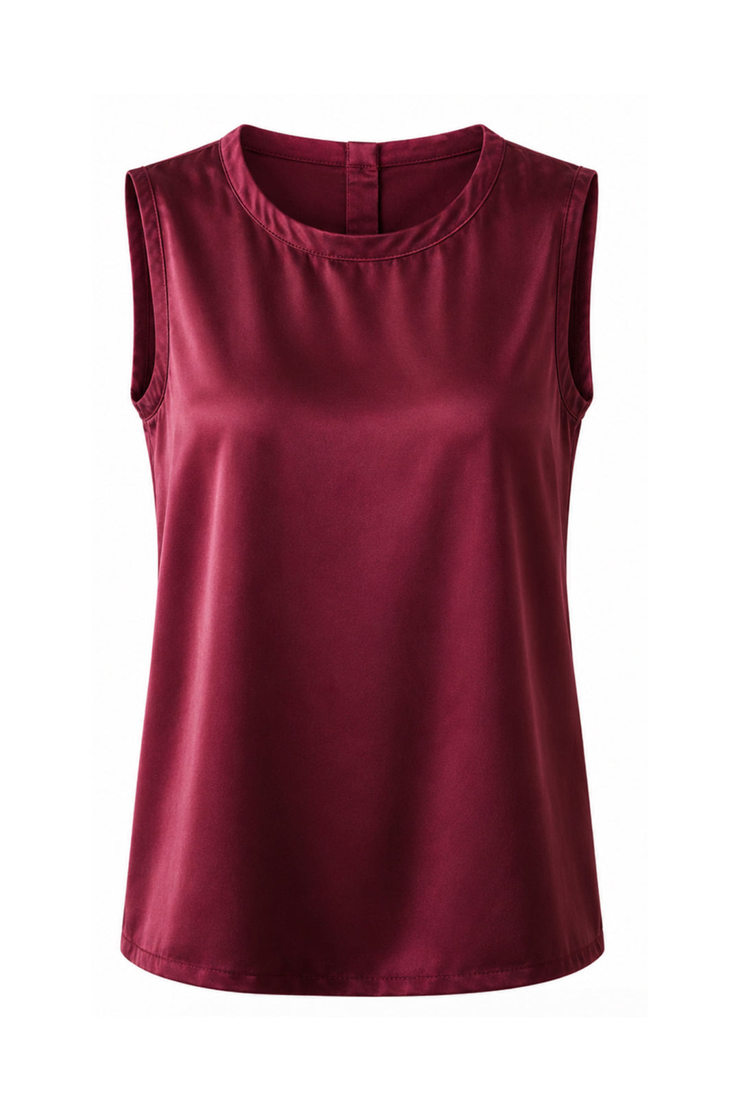 Willow Silk Top in Dark Cherry