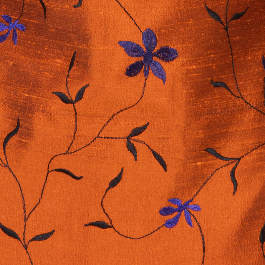 Atelier Silk Trousers in Copper Blaze