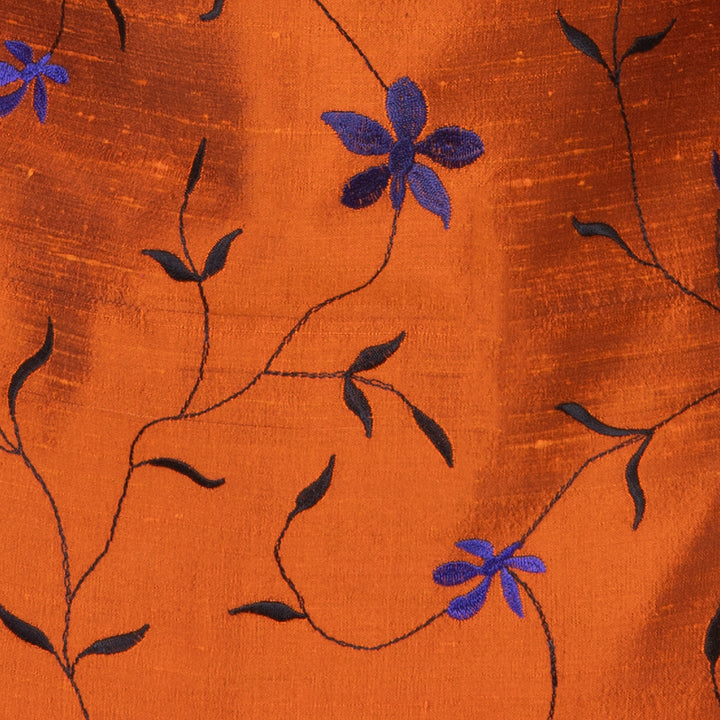 Atelier Silk Trousers in Copper Blaze