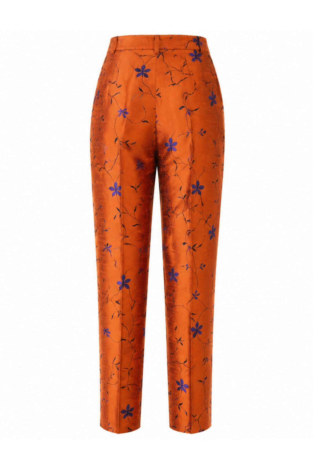Atelier Silk Trousers in Copper Blaze