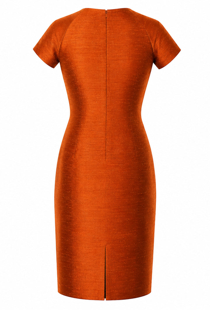 Marilyn Dress in Burnt Orange
