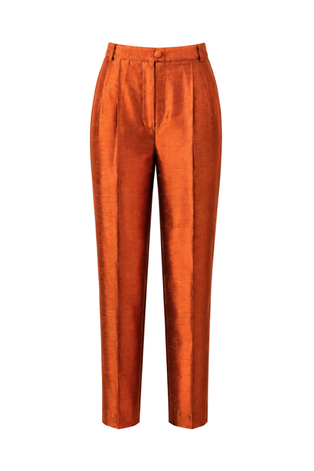 Atelier Silk Trousers in Burnt Orange