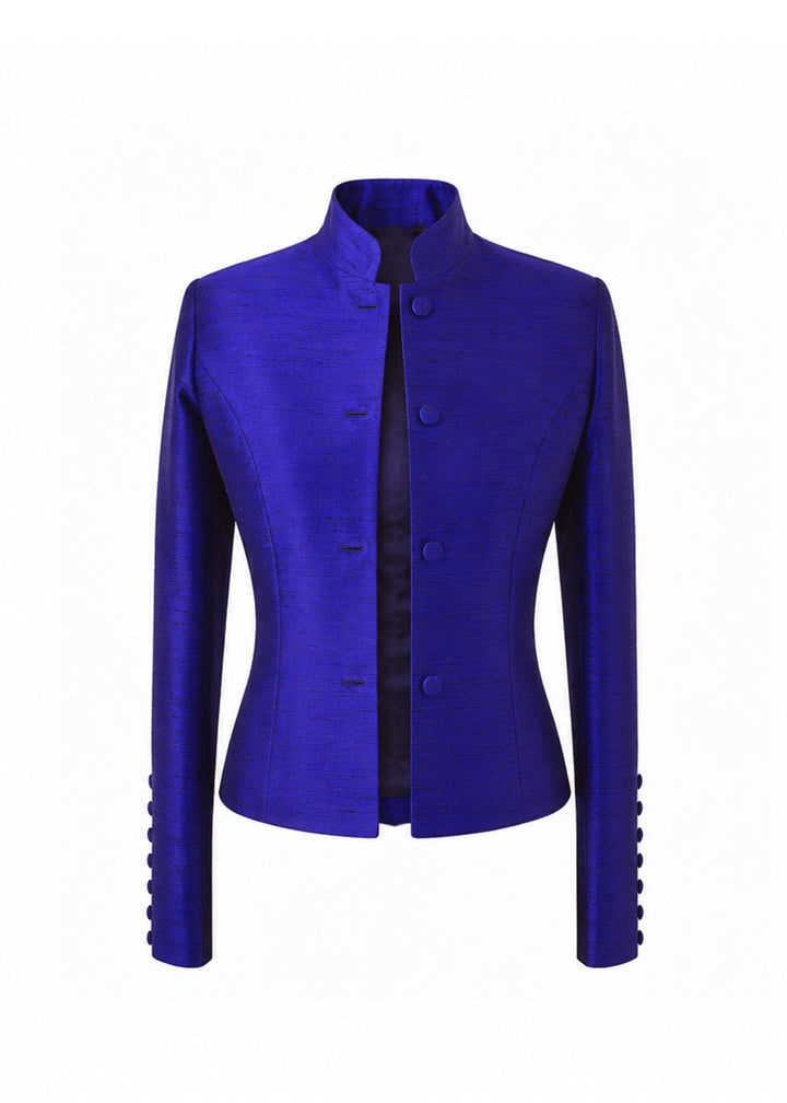 Blue jacket on a white background