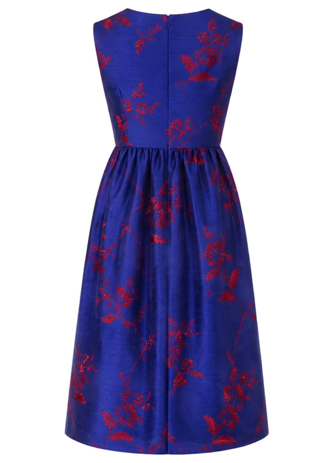 Lucie Silk Dress in French Cobalt