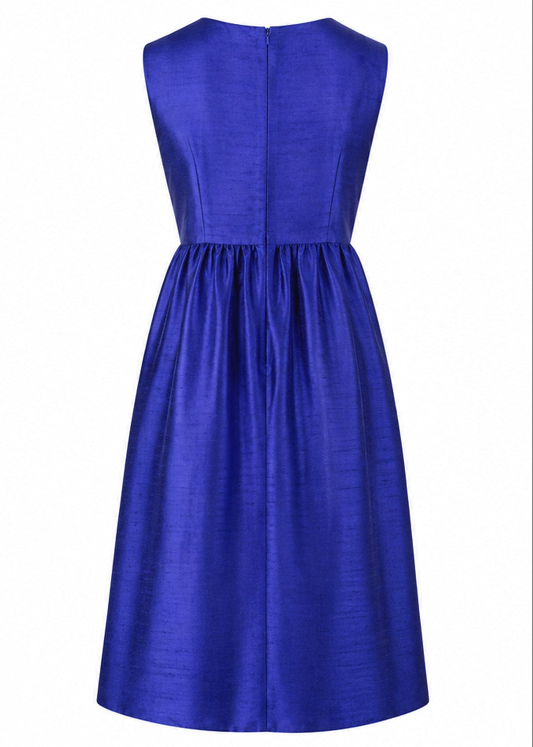 Lucie Silk Dress in Raw Cobalt