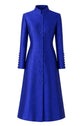 The Liberty Silk Coat in Raw Cobalt