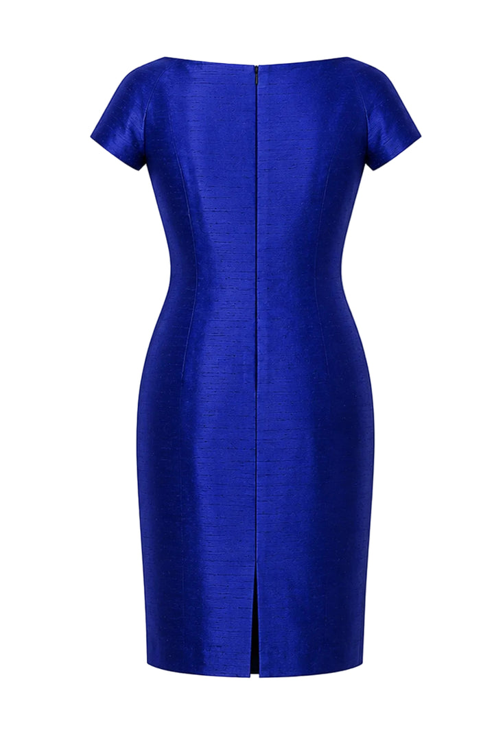 Hepburn Dress Raw Cobalt - Sale