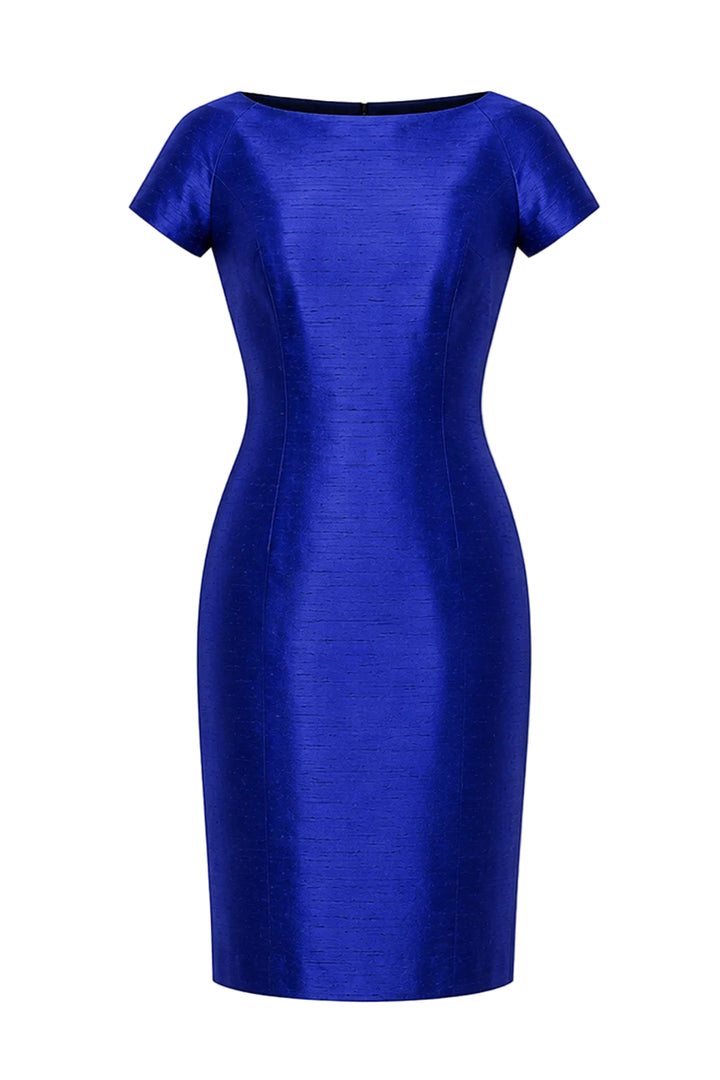 Hepburn Dress Raw Cobalt - Sale