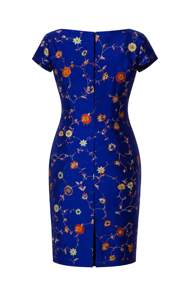 Hepburn Dress in African Cobalt - Sale
