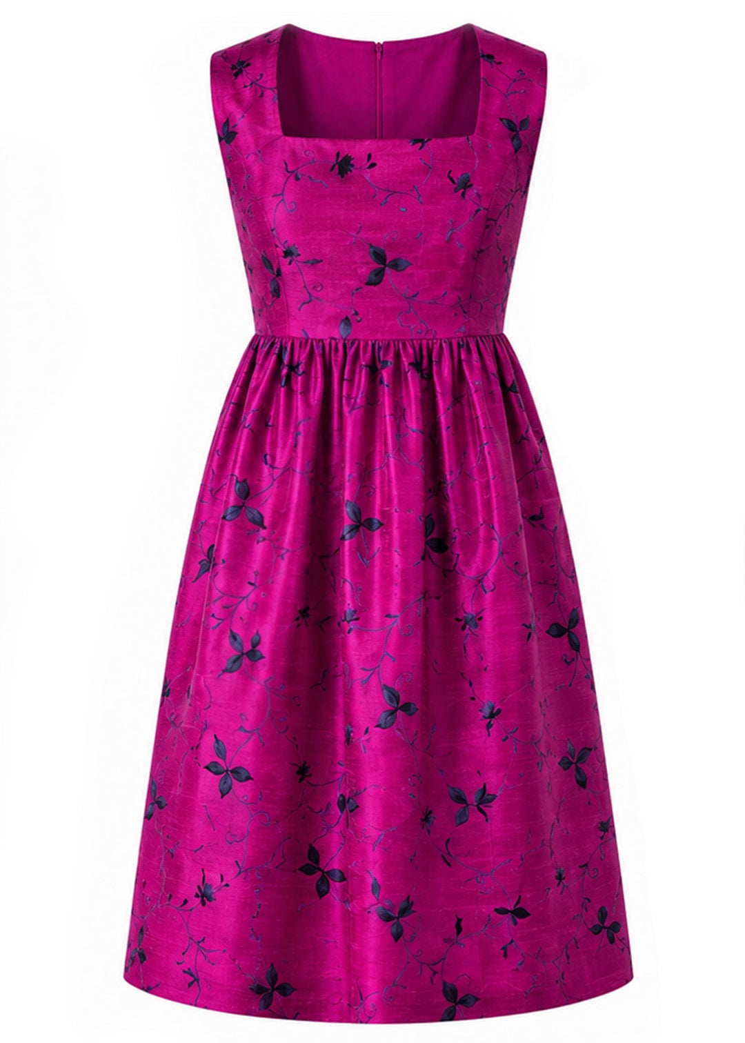 Lucie Silk Dress in Burlesque