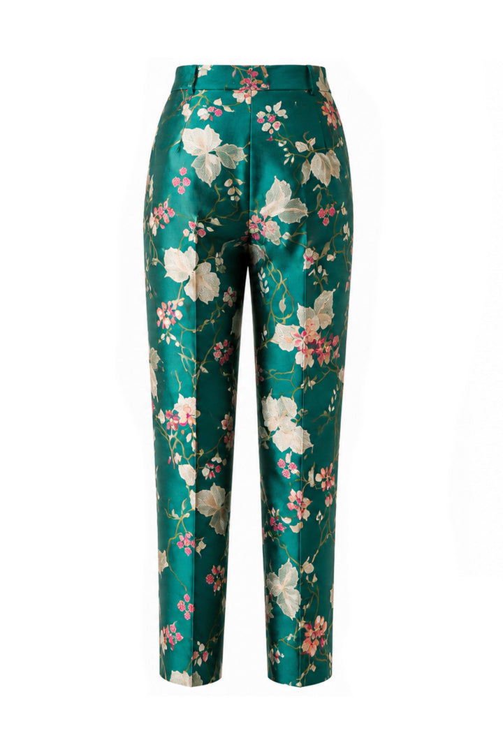 Atelier Silk Trousers in Magnificent Teal