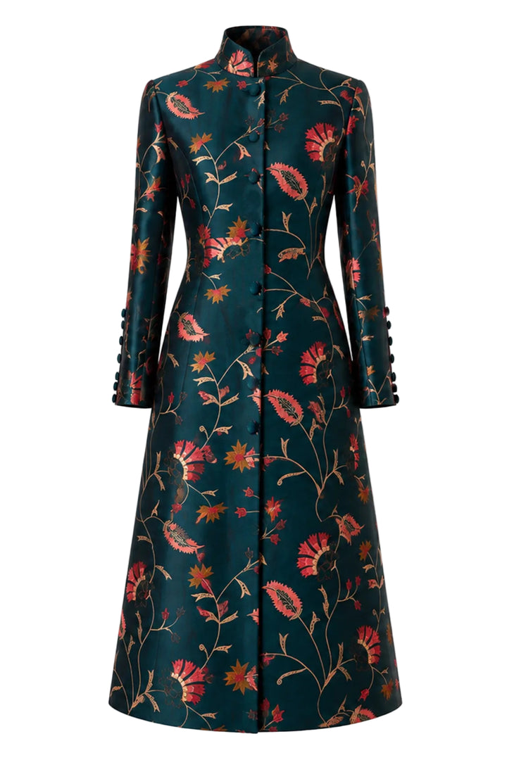The Liberty Silk Coat in Mineral