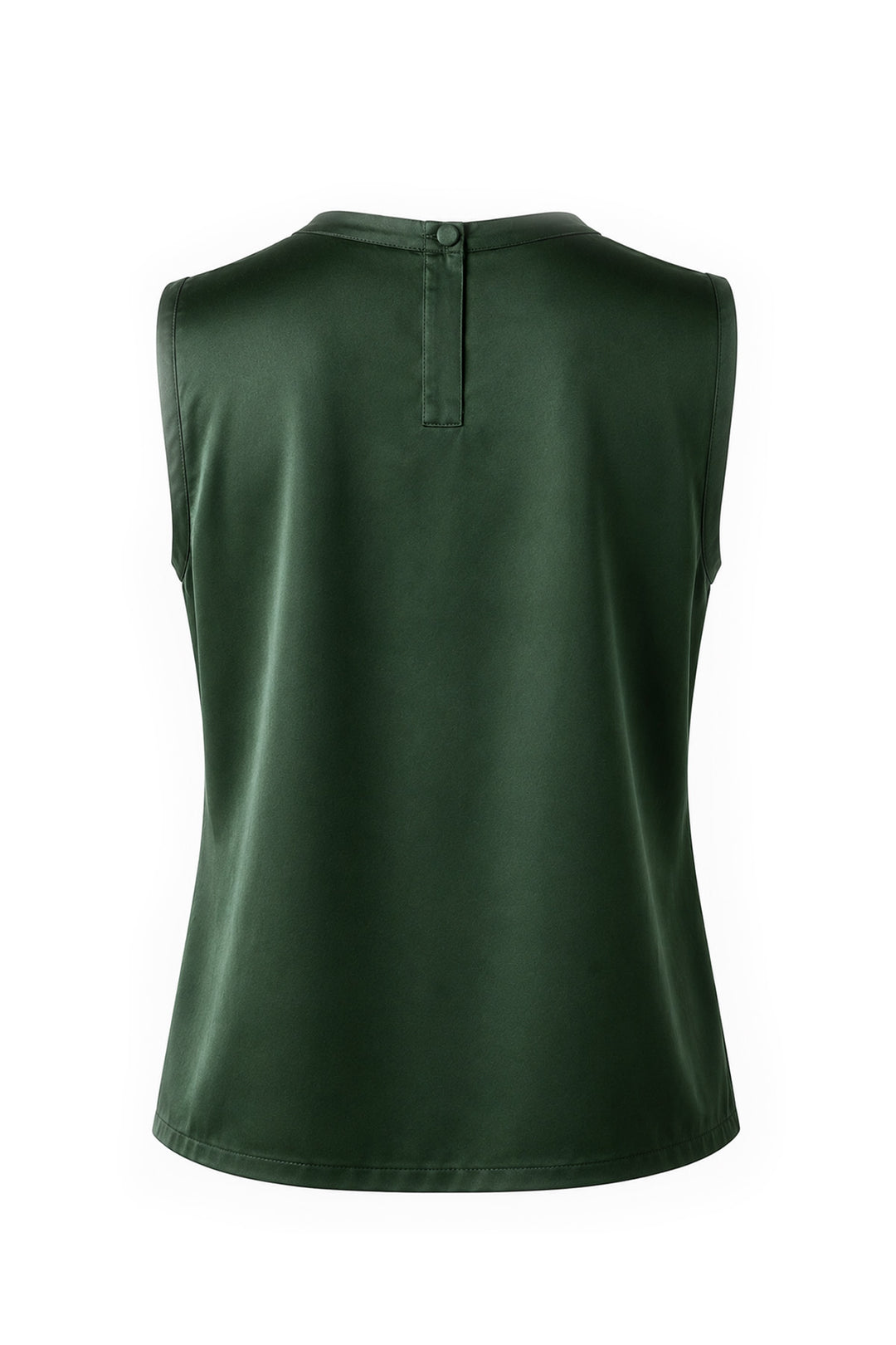 Willow Silk Top in Deep Olive