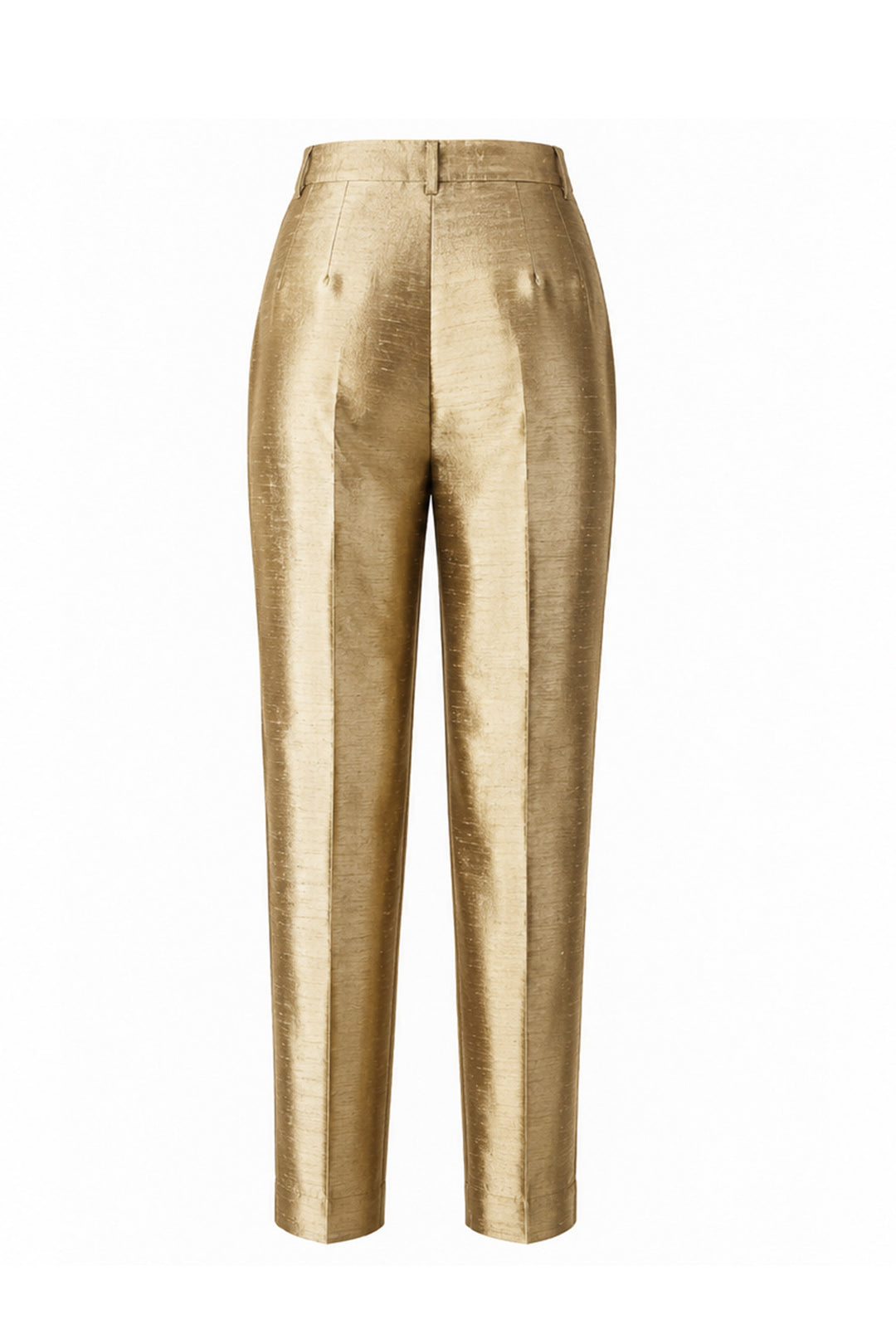 Atelier Silk Trousers in Oyster Gold