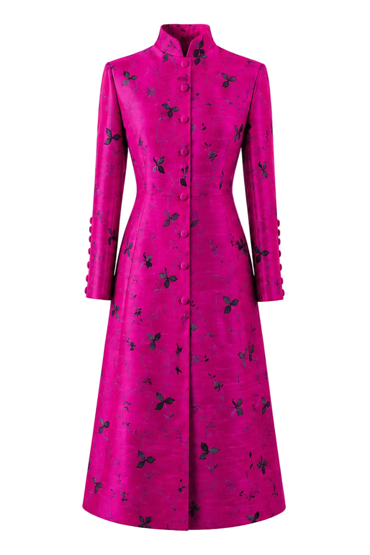 The Liberty Silk Coat in Burlesque