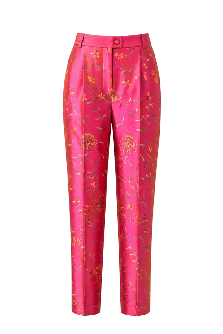 Atelier Silk Trousers in Schiaparelli Pink
