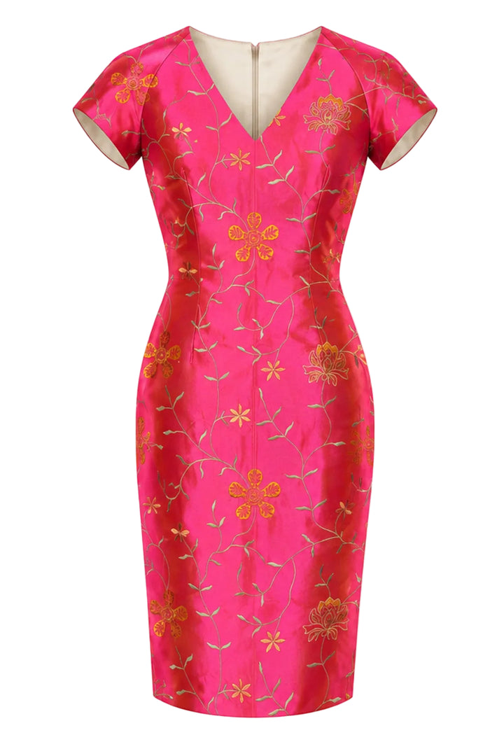 Marilyn Dress in Schiaparelli Pink