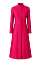 The Liberty Silk Coat in Hot Pink