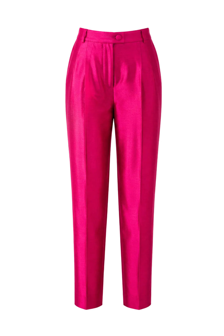 Atelier Silk Trousers in Hot Pink