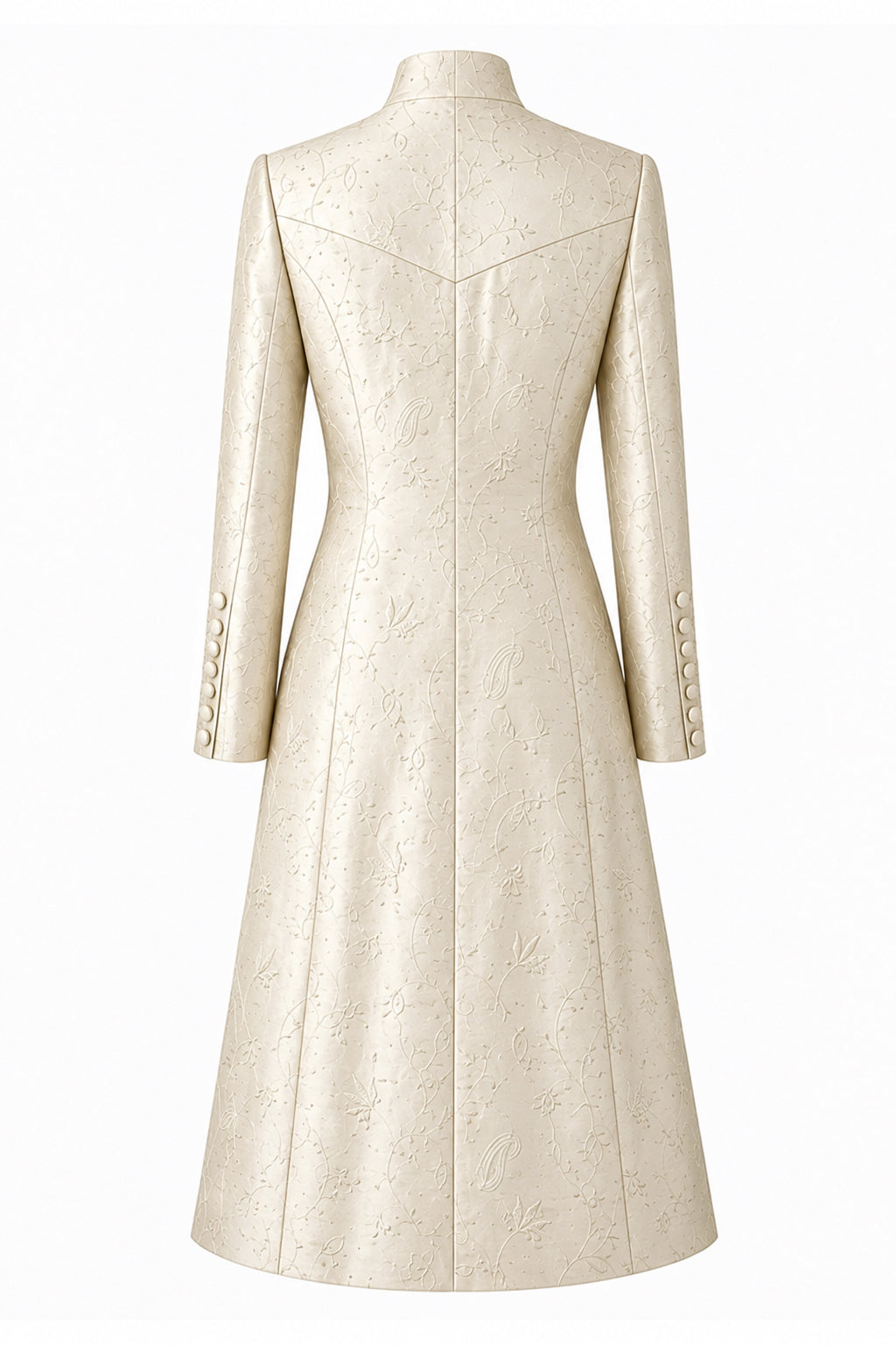The Liberty Silk Coat in Ottoman Ivory