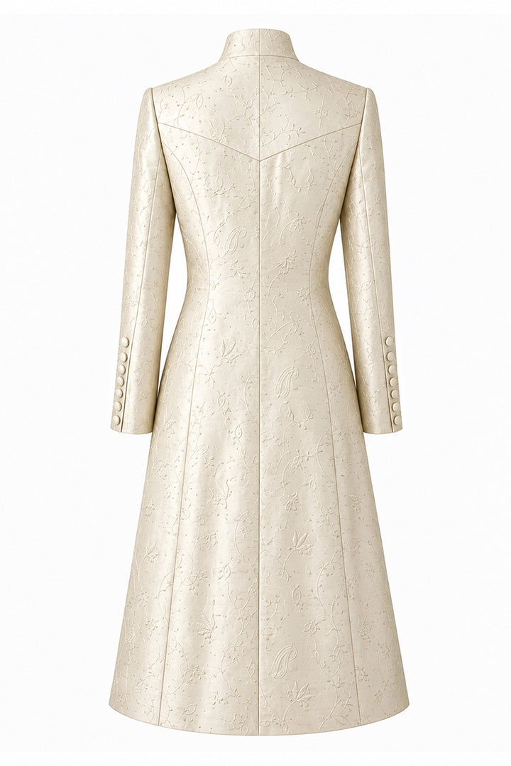 The Liberty Silk Coat in Ottoman Ivory