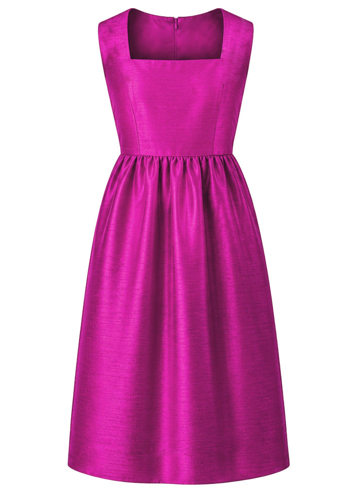 Lucie Silk Dress in Wild Orchid