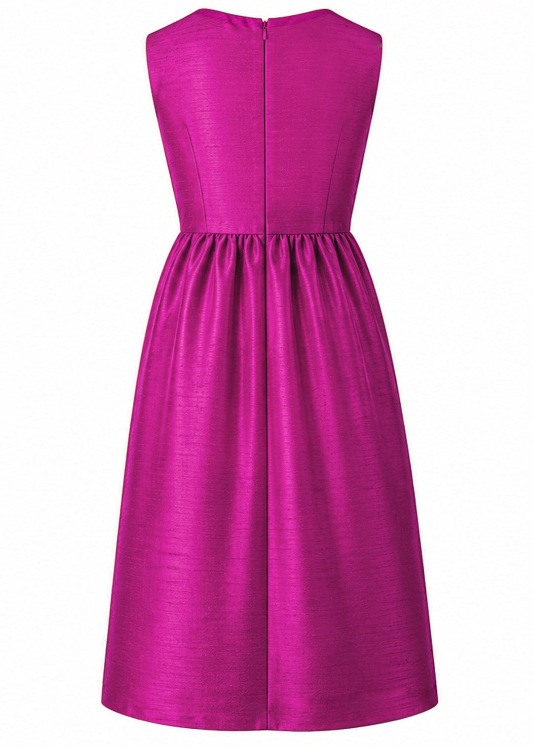 Lucie Silk Dress in Wild Orchid