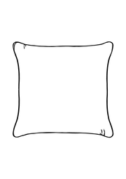 Medium Silk Cushion in Burnt Umber
