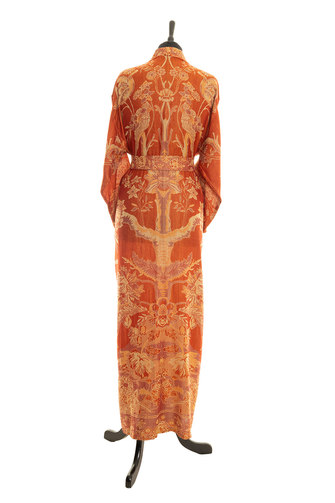 orange fluffy dressing gown Robe de chambre polaire