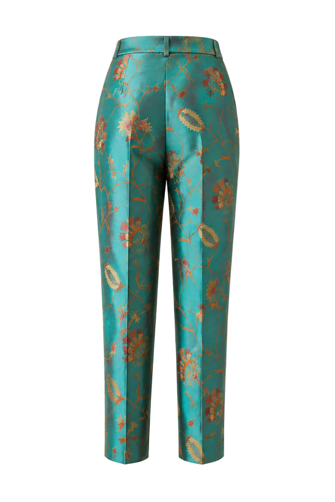 Atelier Silk Trousers in Aqua Teal