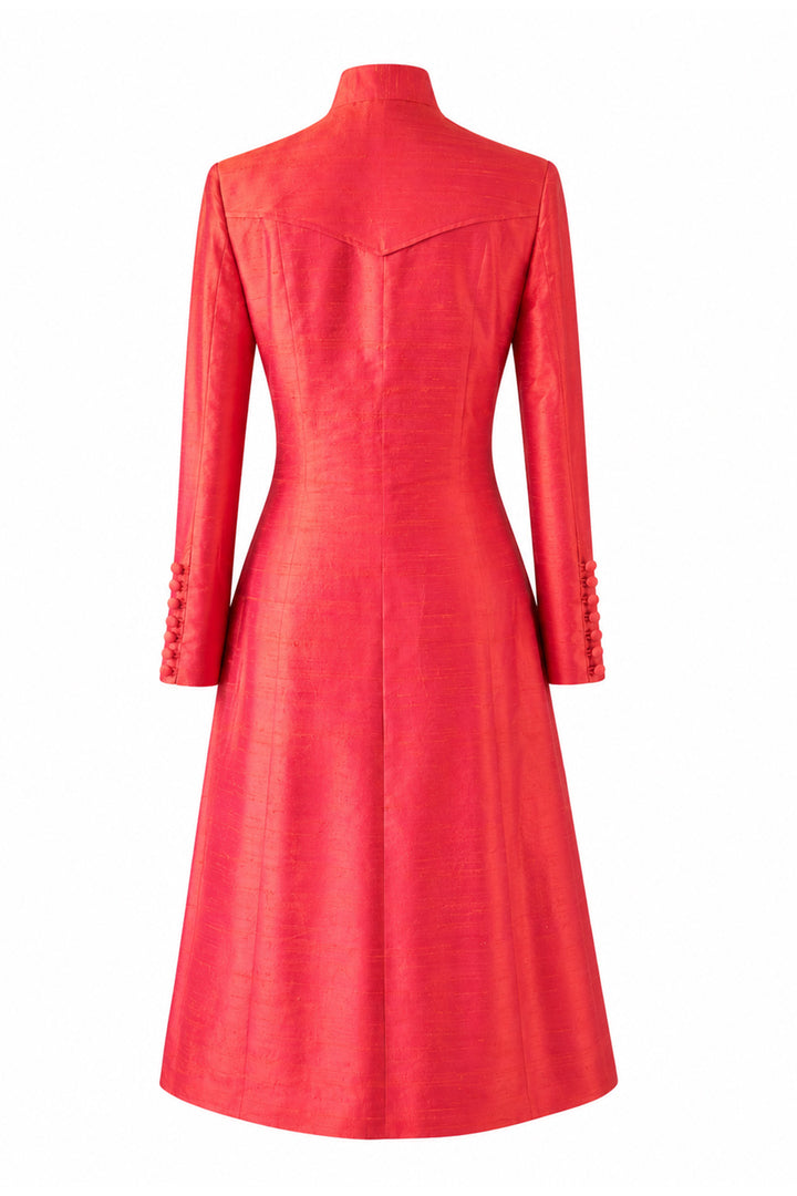 The Liberty Silk Coat in Flame
