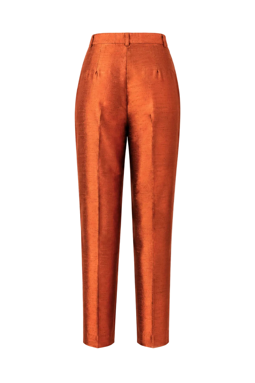 Atelier Silk Trousers in Burnt Orange