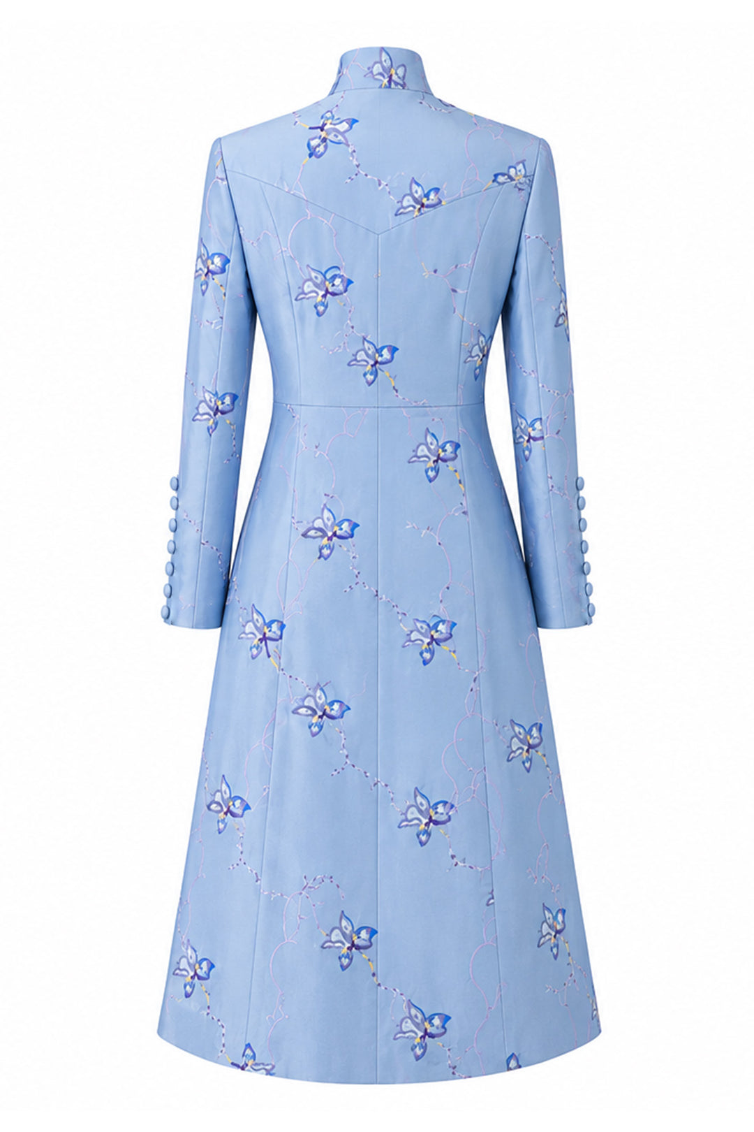 The Liberty Silk Coat in Iris