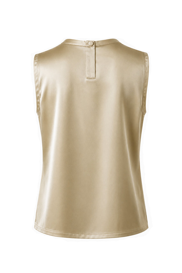 Willow Silk Top in Champagne