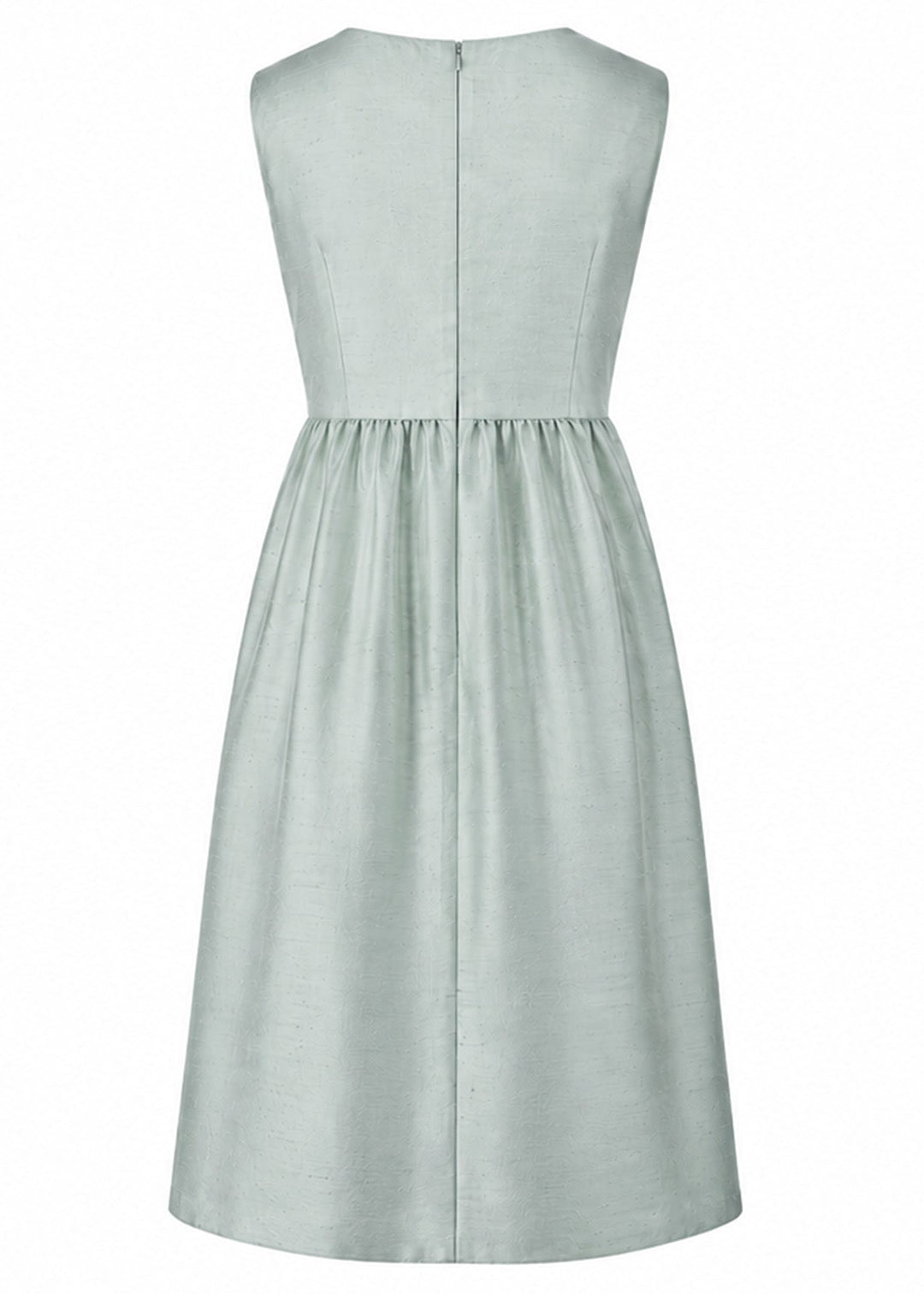 Lucie Silk Dress in Moon Dust