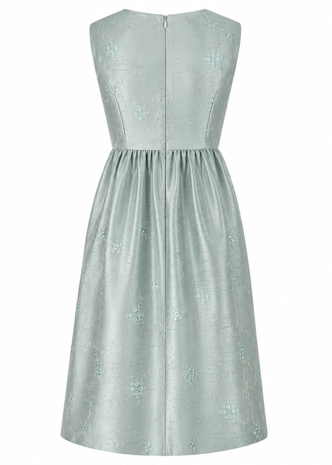 Lucie Silk Dress in Moon