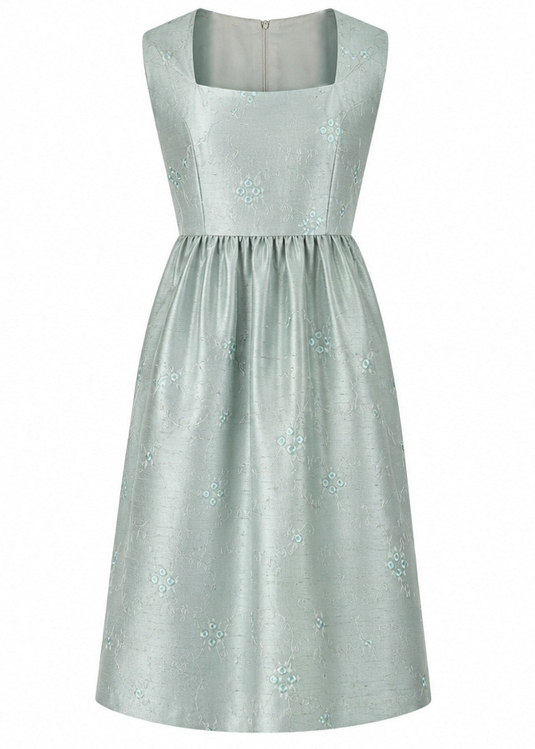 Lucie Silk Dress in Moon