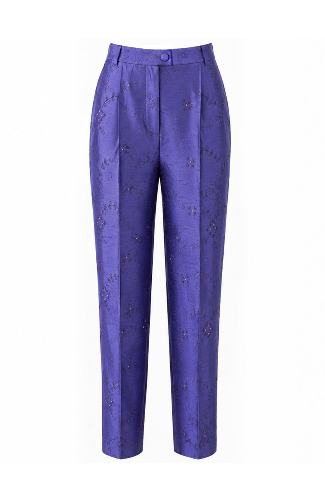 Atelier Silk Trousers in Persian Periwinkle