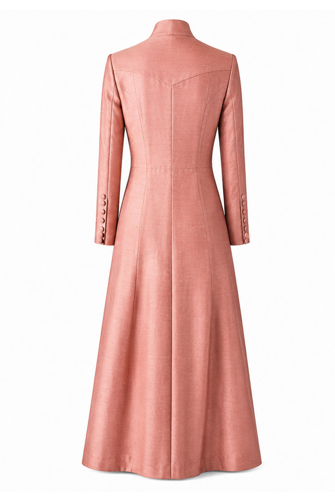 The Silk Wedding Coat in Blush
