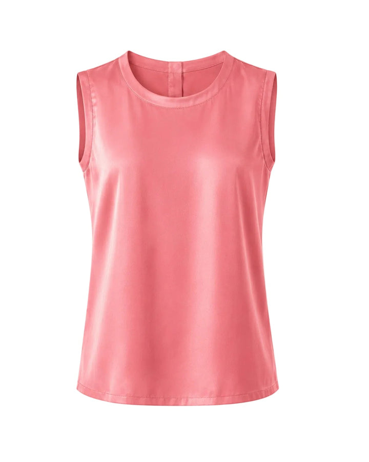 Willow Silk Top in Blush Rose