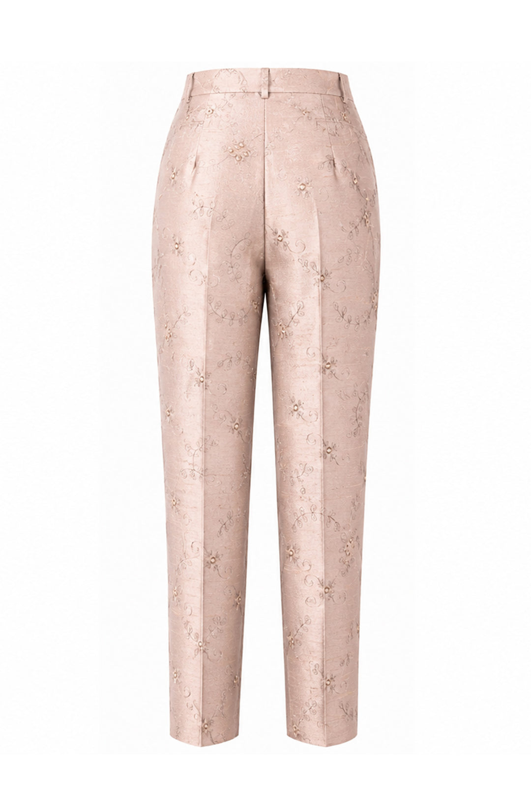 Atelier Silk Trousers in Mother of Pearl
