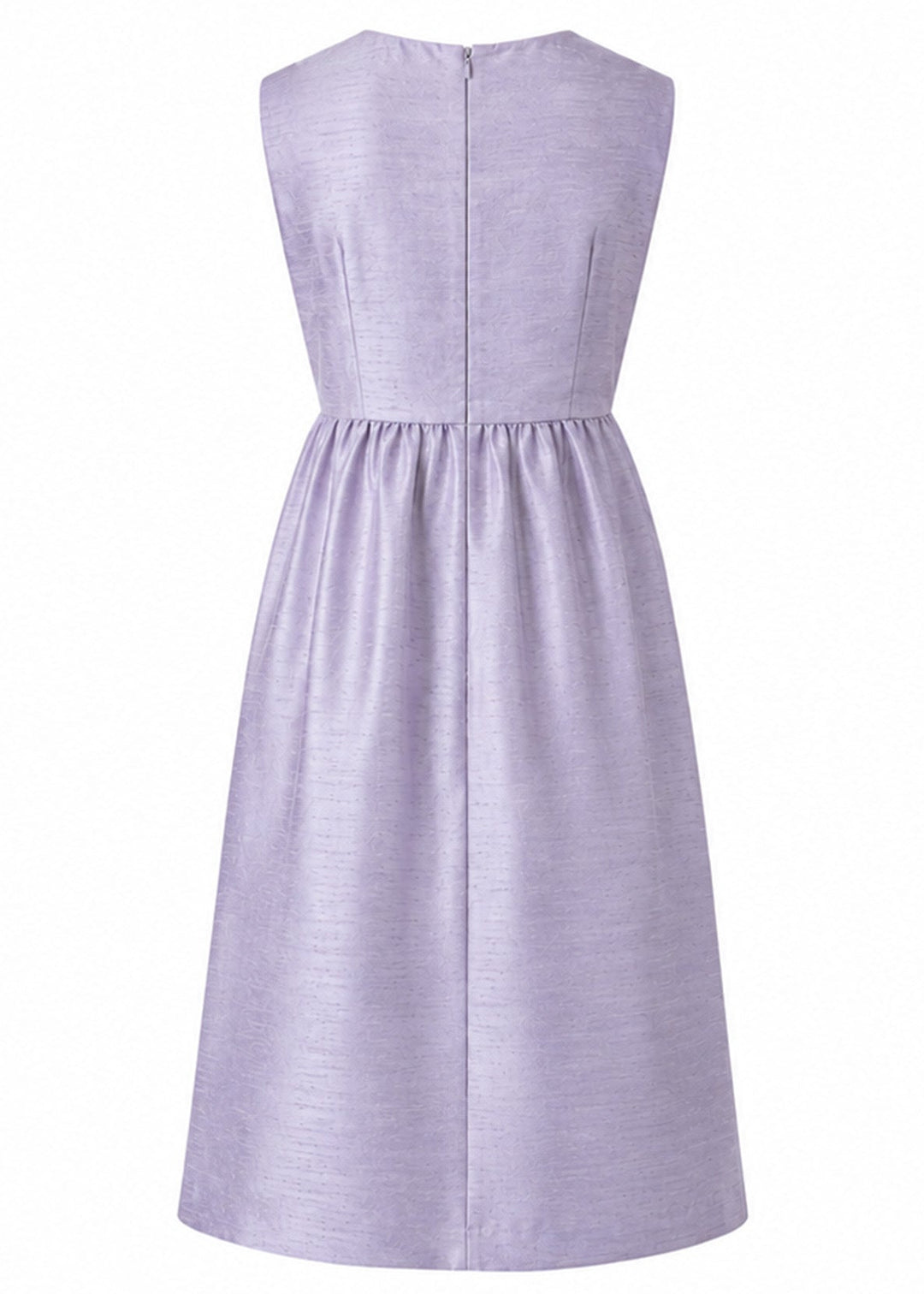 Lucie Silk Dress in Lilac Mist