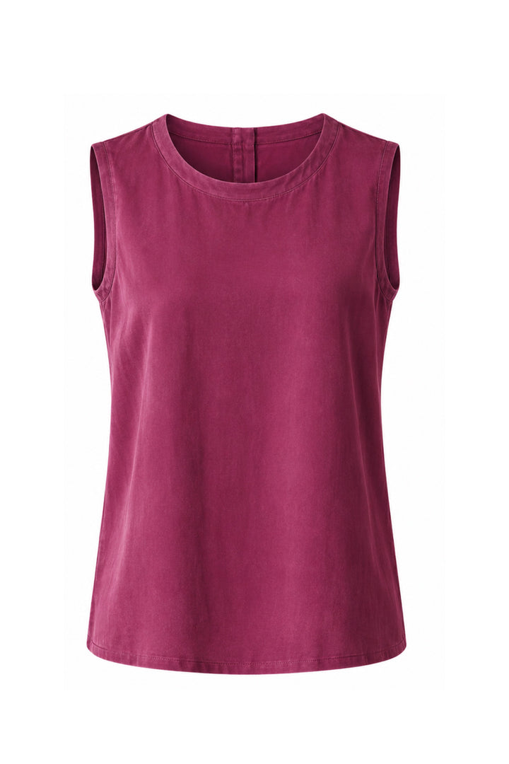 Silk Willow Top in Raspberry
