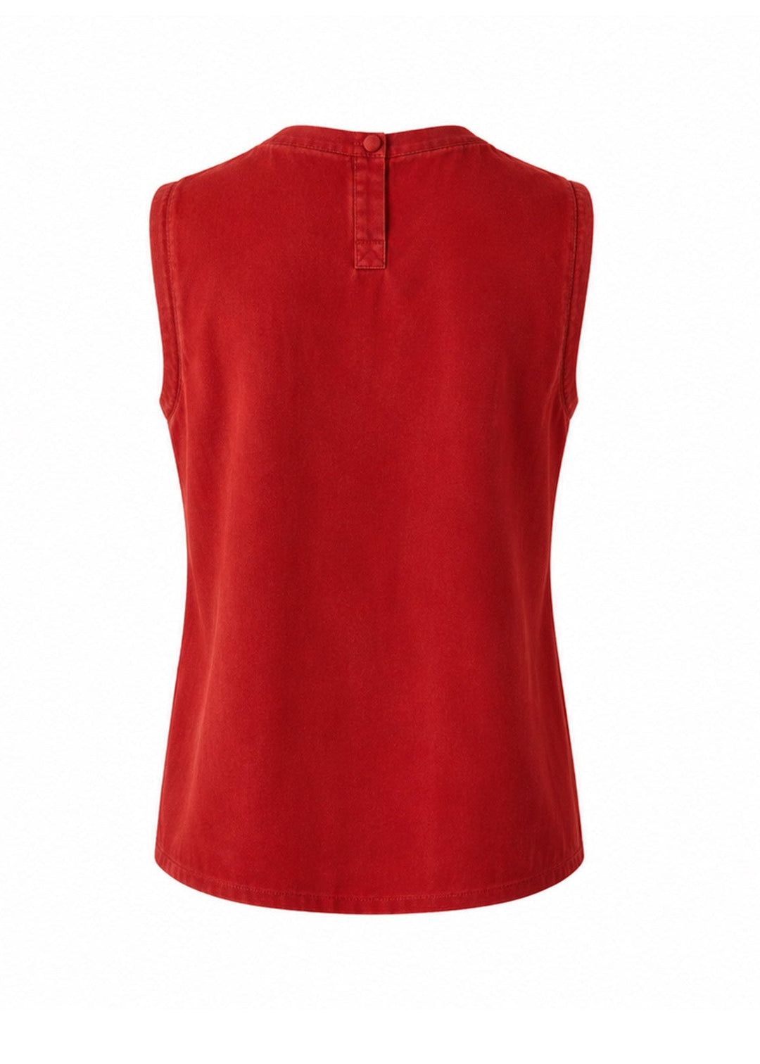 Willow Silk Top in Lipstick Red