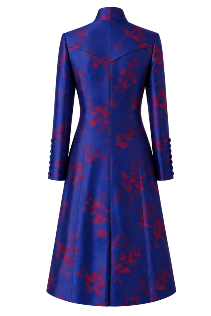 The Liberty Silk Coat in French Cobalt