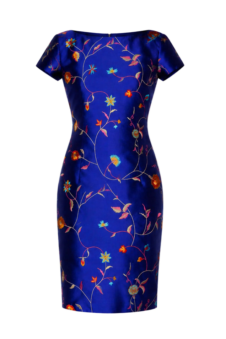 Hepburn Dress in African Cobalt