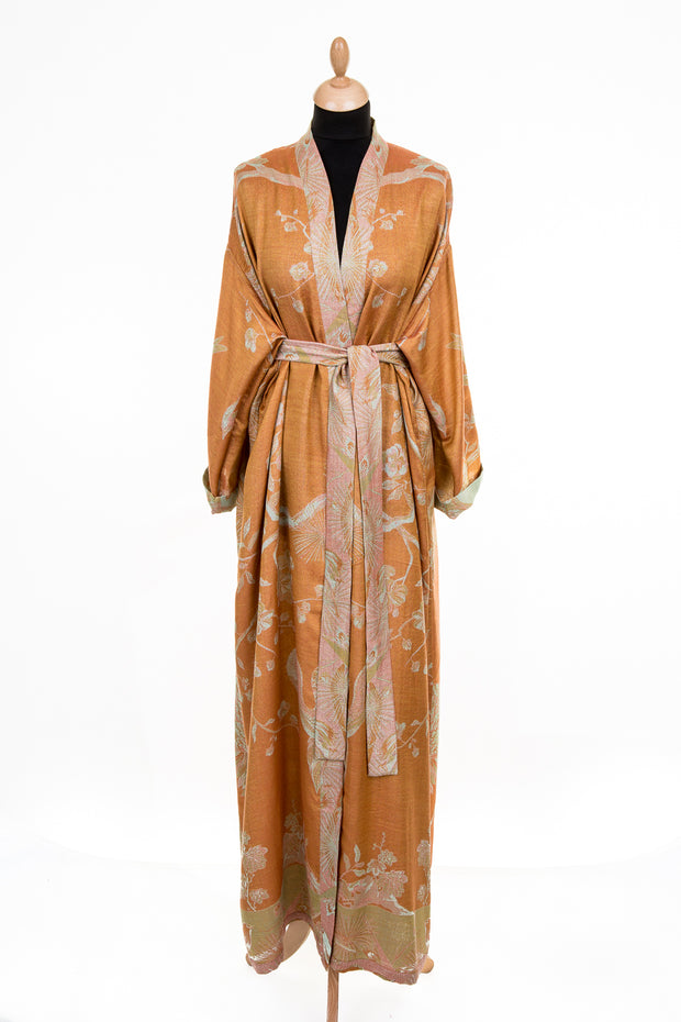 Reversible Dressing Gown in Apricot Moon