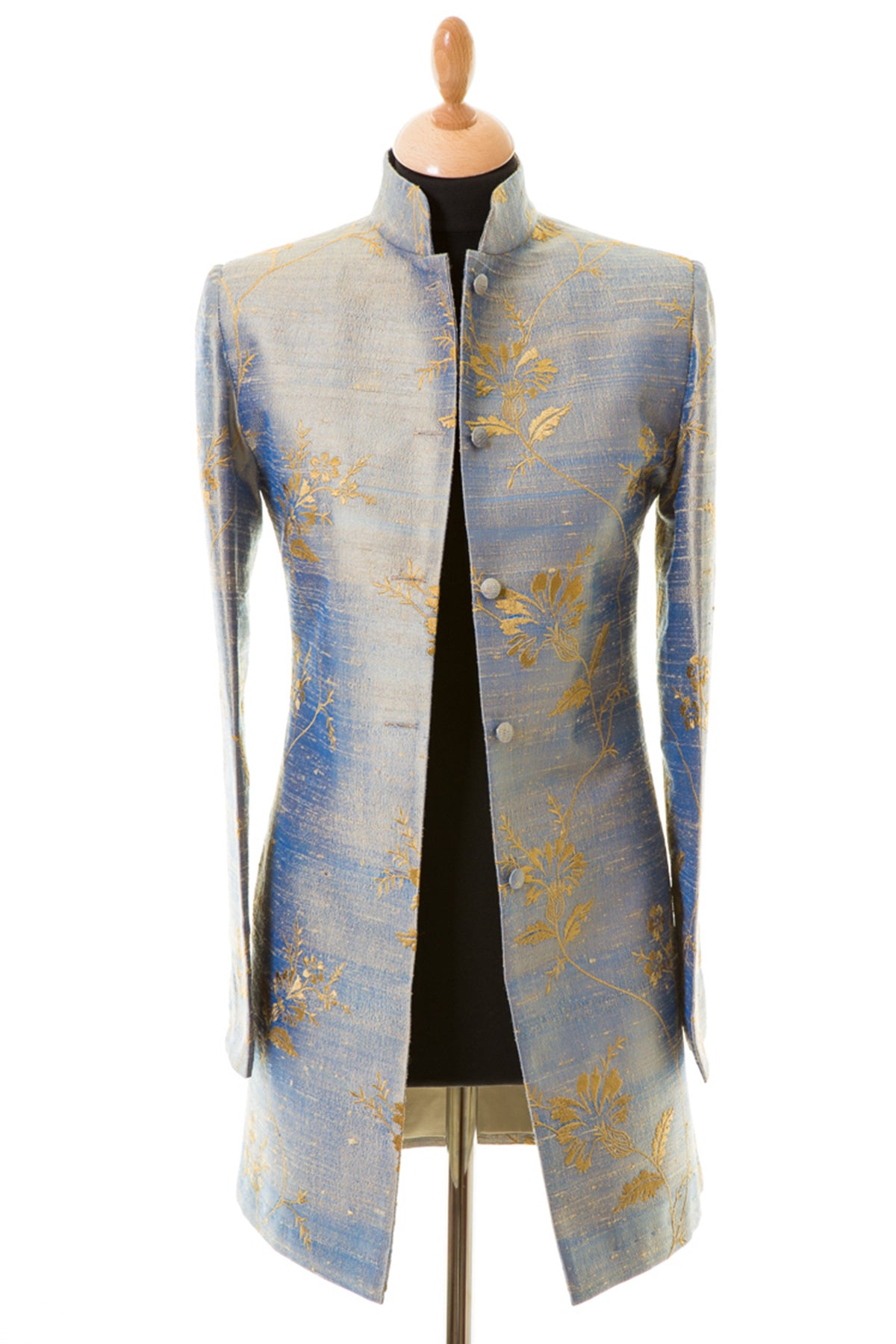 Long Nehru Jacket in Narnia Shibumi