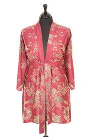 Reversible Kimono Jacket in Moss Rose