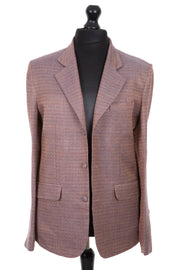 Mens copper rose ikat cashmere blazer